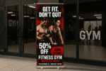 Rollup stands banner