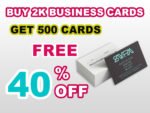 Buy 2000 Minimalist Business Cards Get 500 Free
