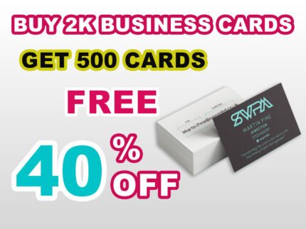Buy 2000 Minimalist Business Cards Get 500 Free