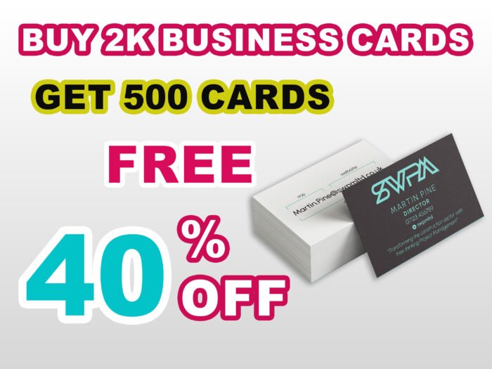 Buy 2000 Minimalist Business Cards Get 500 Free