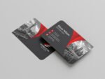 Modern Minimalist Round Corner Business Cards