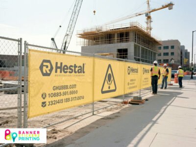 Heras construction fence banner 2