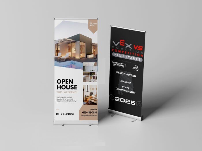 Rollup banner- stickers printing