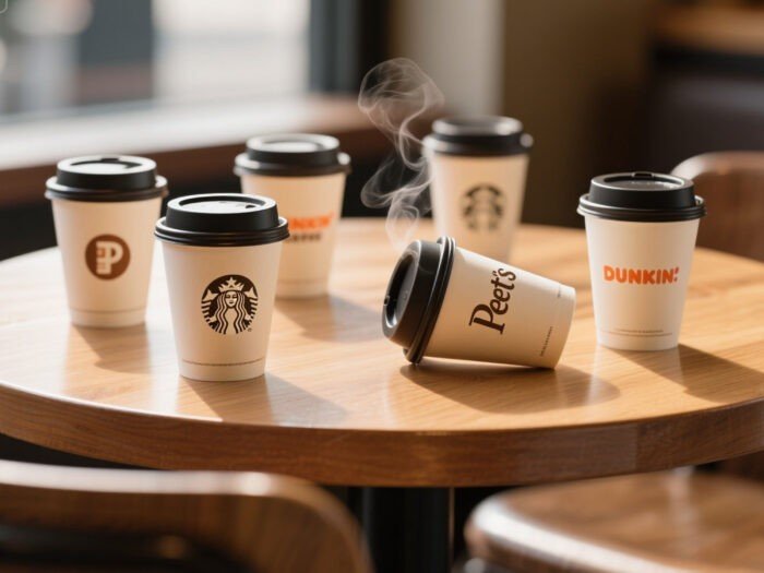 coffee cup - banner sticker printing