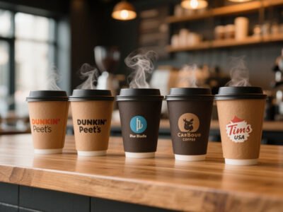 coffee cup - banner sticker printing