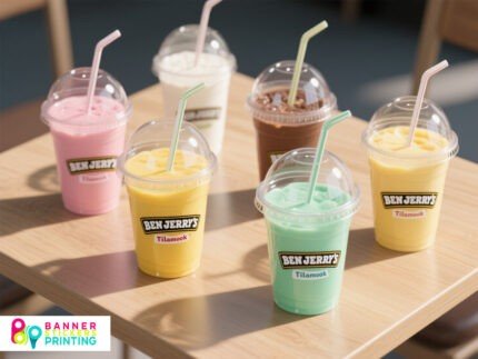 icecream cup - banner stickers printing