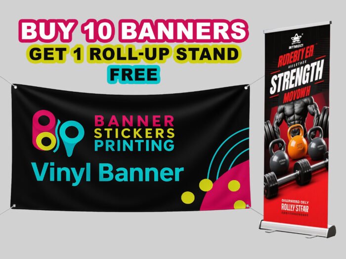 Vinyl banners daily deals - Banner stickers printing