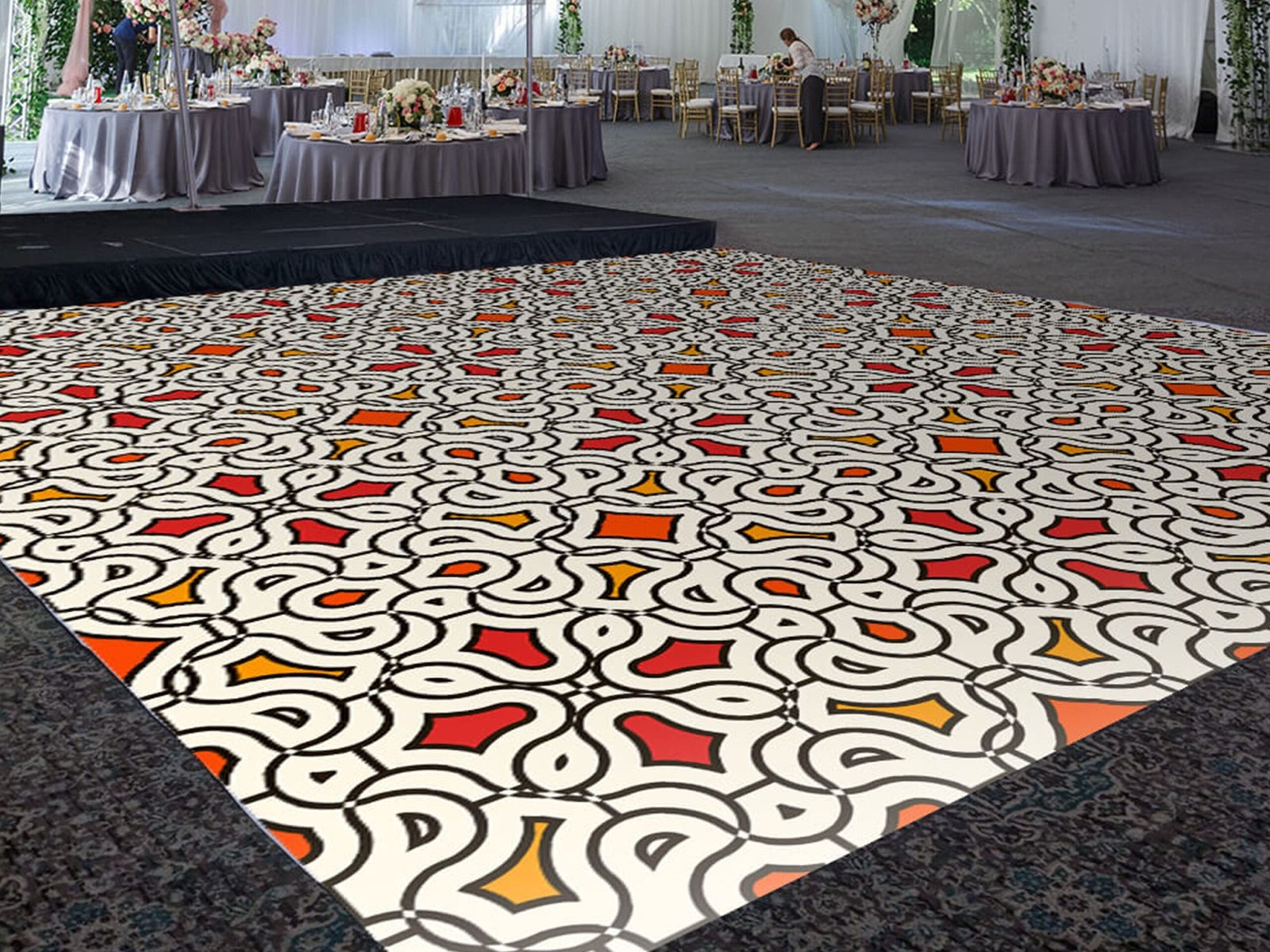 Custom floor pattern printing - Banner stikers printing