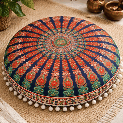 Mandala round floor cushion