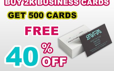 Buy 2000 Minimalist Business Cards Get 500 Free