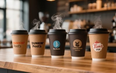 coffee cup - banner sticker printing